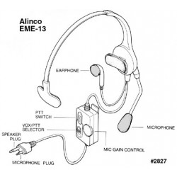 Alinco EME-13 Microfono...