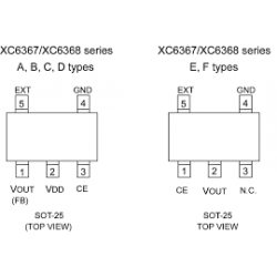 917009187 (XA1098) (XC6367A453MR) IC RICAMBIO