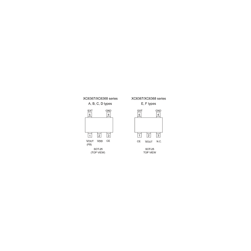 917009187 (XA1098) (XC6367A453MR) IC RICAMBIO