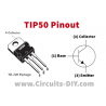 transistor TIP50 NPN TO-220 40V 1A