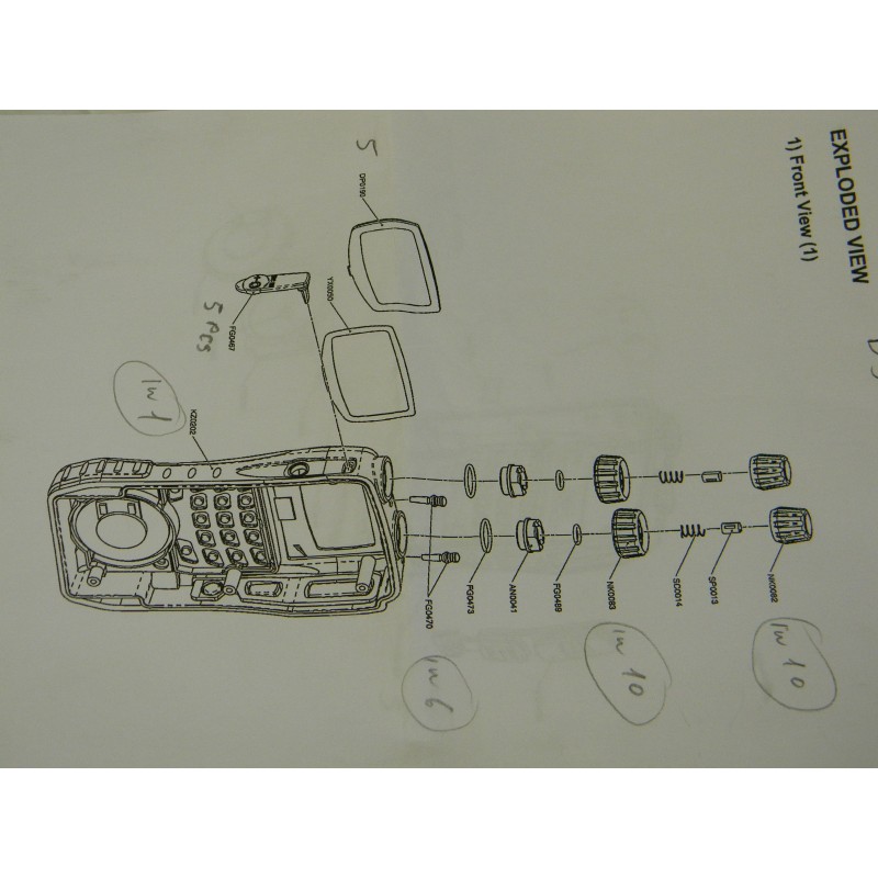 DJ-G7 DJ-X11 Manopola Piccola