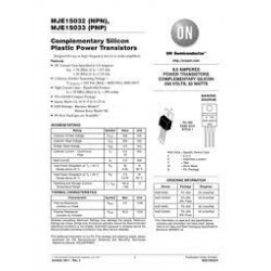 TRANSISTOR AUDIO MJ15032 + MJ15033 TO-220