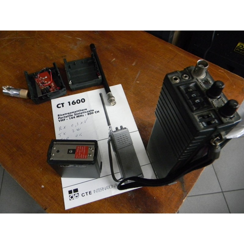 CTE CT-1600 RTX Portatile VHF senza batterie