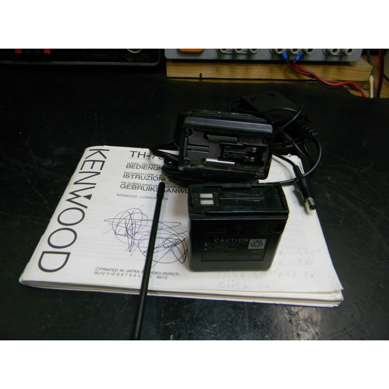 KENVOOD TH-75 + DC-1 RTX Portatile Bibanda UHF VHF Vintage