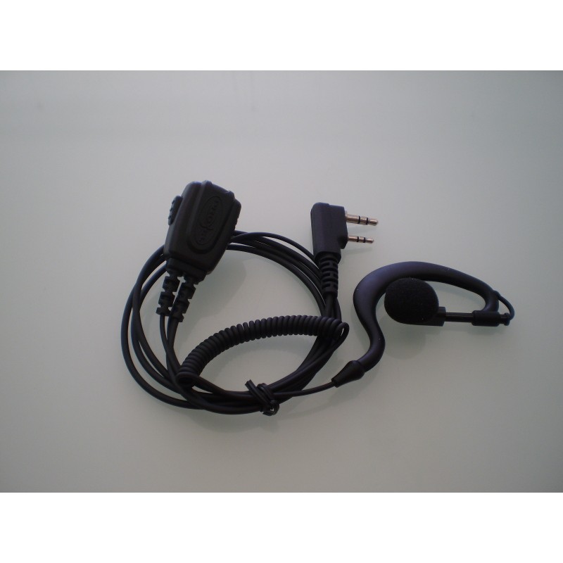 PJD-1302C Mic/Auric. supporto in gomma - cavo spiralato