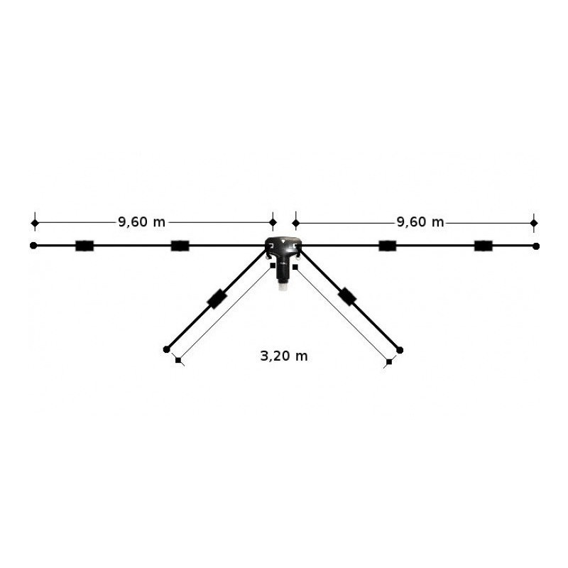 DIAMOND W8010 Dipolo 80-40-20-15-10